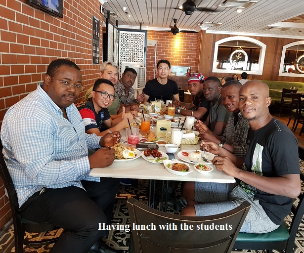 lunch time with the students