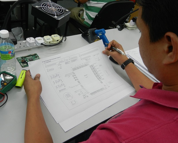 how to read schematic diagram class