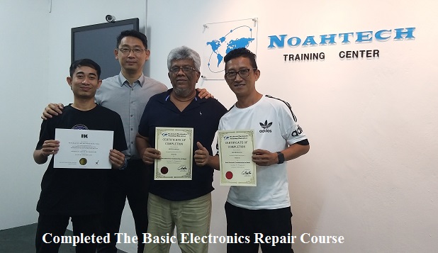 Singapore and trinidad and tobago students in electronics training repair course in Malaysia