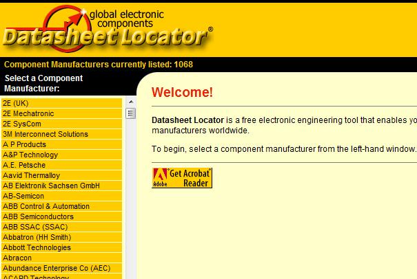 datsheet locator