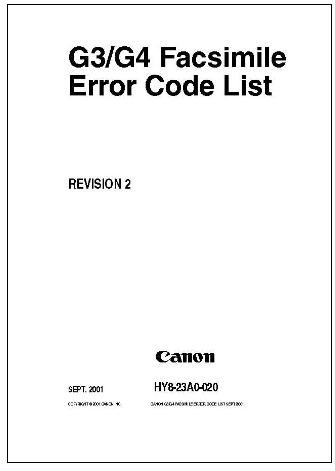 error code list