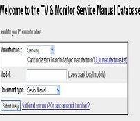 tv service manuals