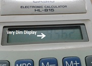 Casio calculator display discount repair