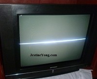 tv one horizontal line repairs