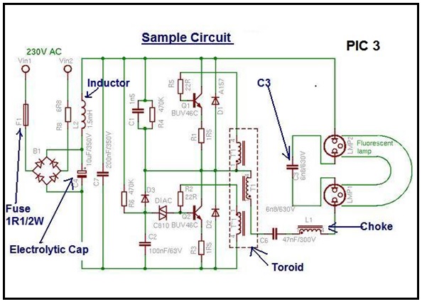 cfl bulb repair circuit