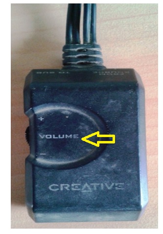 creative speaker volume problem