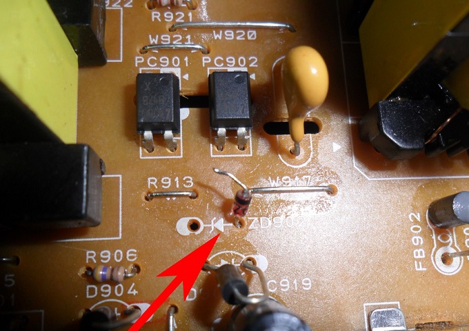 shorted zener diode