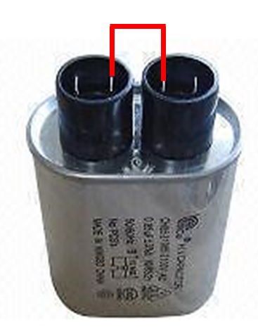 how to discharge microwave capacitor