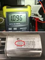 how to test microwave oven capacitor