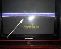 crt tv vertical output fault