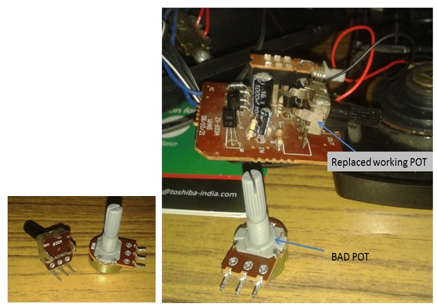 variable resistor for speaker control