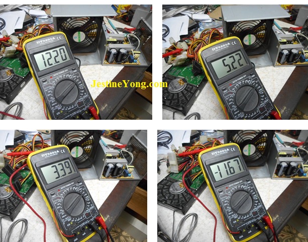 atx power supply voltages