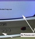 how to repair crt tv blue screen