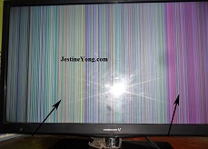 display fault in led tv repair