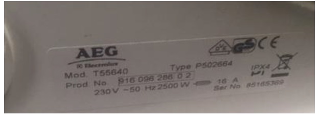 aeg machine repair