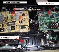 bg led tv repairing