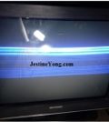 crt tv repair one horizontal line