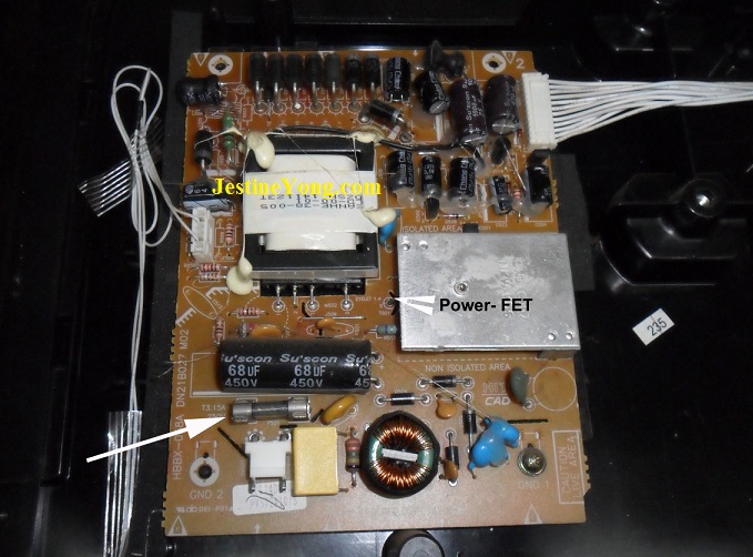 how to fix led tv no power