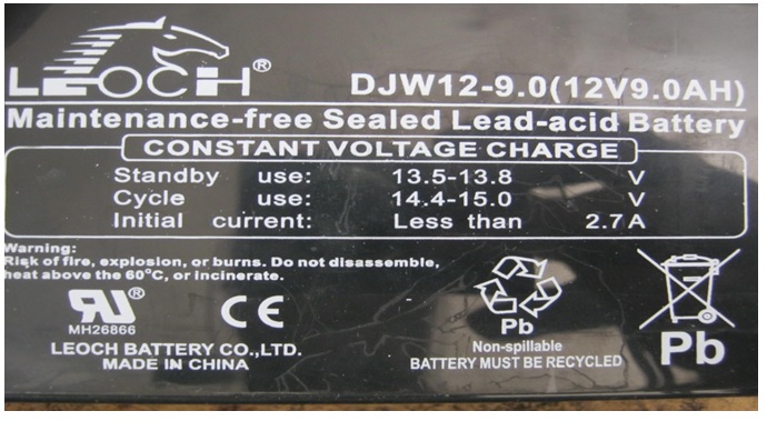 ups battery specification