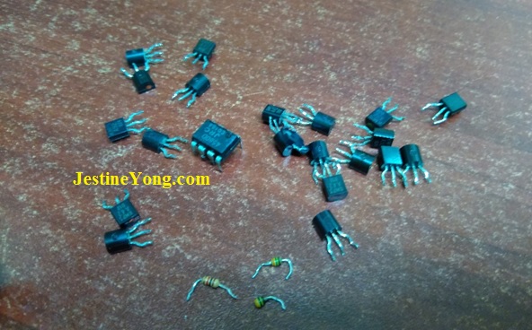 bad components in amplifier