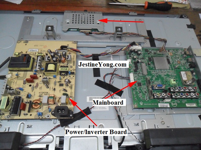 lcd tv mainboard and power board