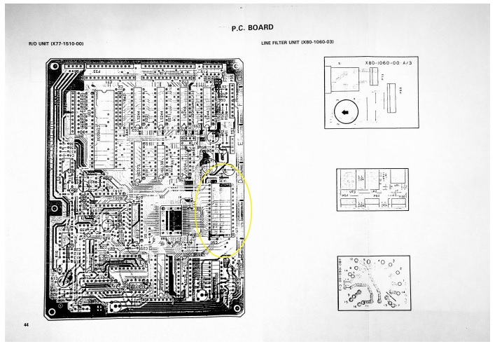 kenwood oscilloscope pcb board