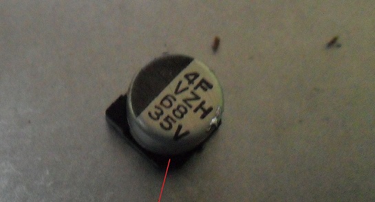 68uf 25 volt smd e-cap bad