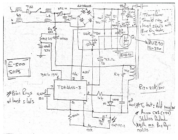 draw own power supply schematic