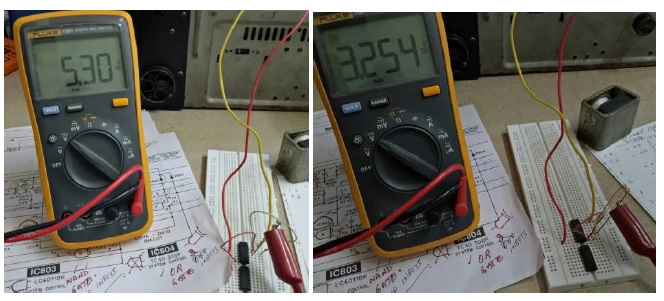 voltage comparison by meters