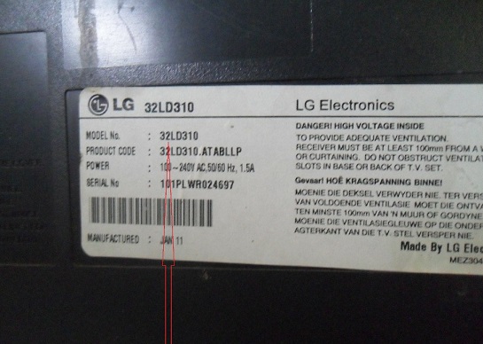 lg32ld310 tv repair