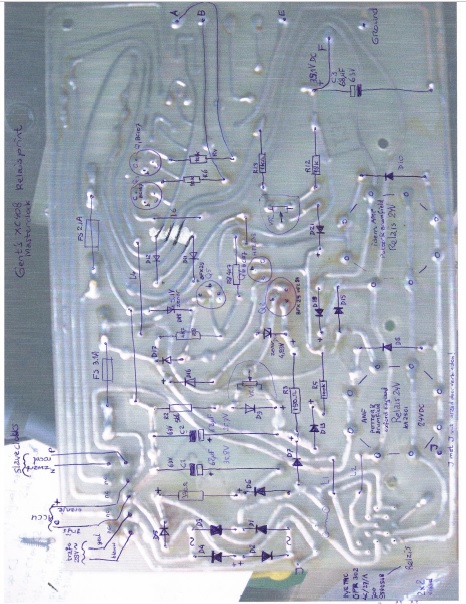 Gent’s XC408 Master clock circuit board