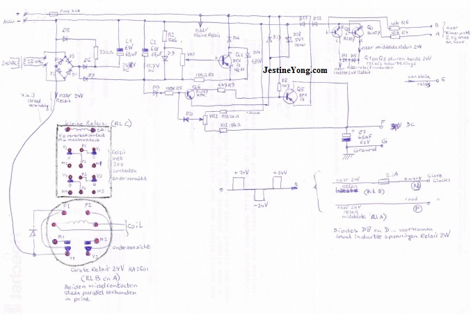 Gent’s XC408 Master clock circuit board diagram