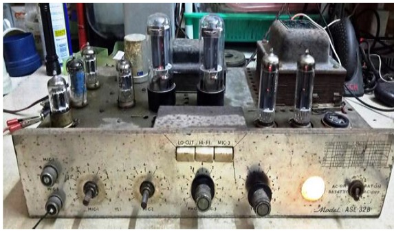 how to repair and fix antique amplifier power