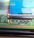 LED TV T-CON BOARD FUSE REPAIR