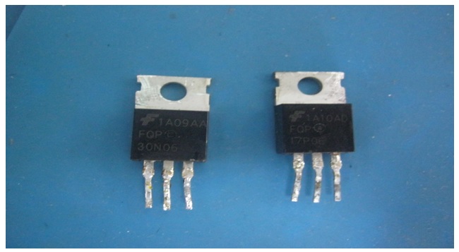 shorted 17p06 transistor fet