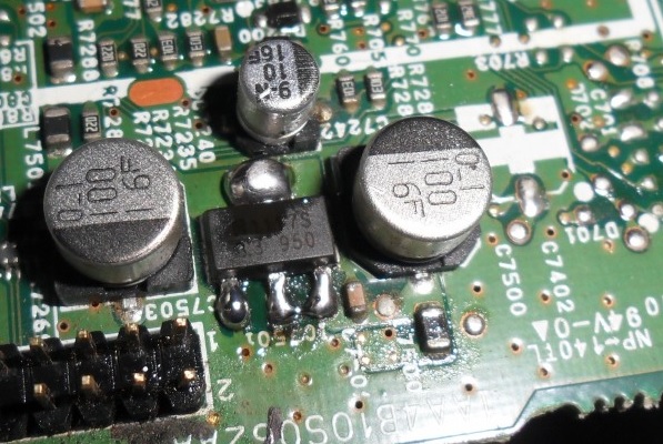 3.3 voltage regulator replaced in lcd tv