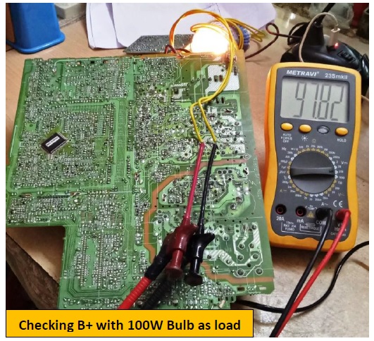 faulty microcontroller ic in crt tv