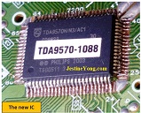 bad micro controller ic in philips crt tv