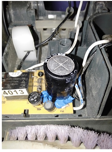 bad capacitor in vacuum c