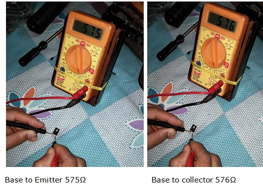 transistor checking using multimeter