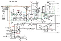 Using Clear Schematic Diagram To Troubleshoot Desktop Computer 400W ATX SMPS