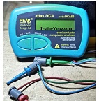 Leaked Capacitors Caused Dim Display And ‘Low Battery’ Indication In PEAK ATLAS DCA55