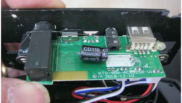 blue tooth speaker circuit board repair