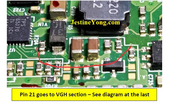vgh negative voltage problem in lcd tv