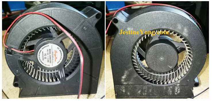 servicing projector fan