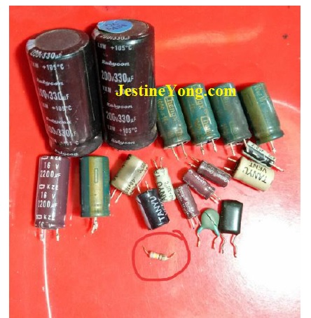 bad capacitors in power supply