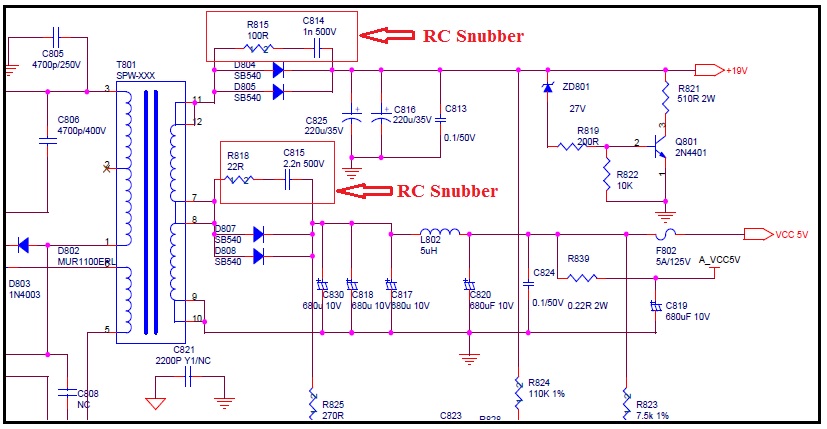 RC SNUBBER CIRCUIT IN SMPS