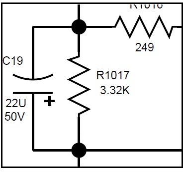 capacitor parallel with resistor