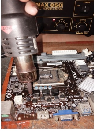 HOW TO REFLOW CHIP IN MOTHERBOARD