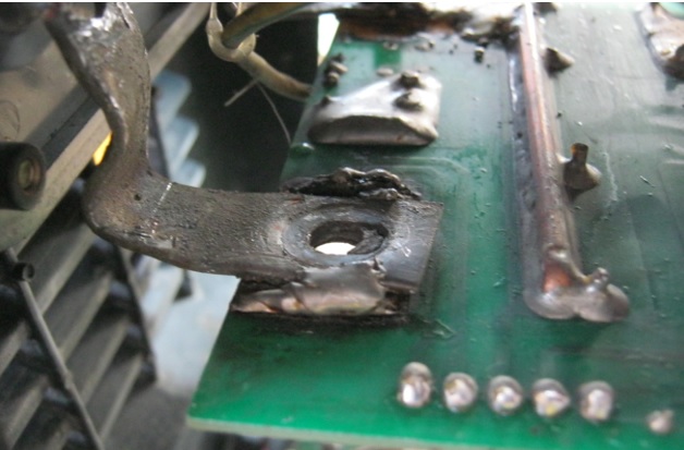 joint broken in welding machine
